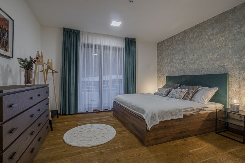 Realizace ložnice s naší exkluzivní tapetou z kolekce Wll-for