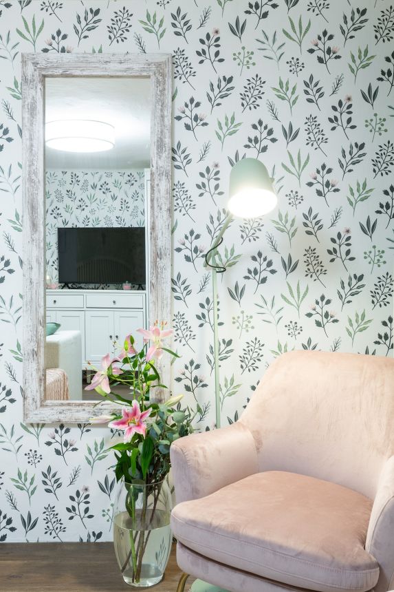 Realizace ložnice s tapetou z kolekce Scandi Cool