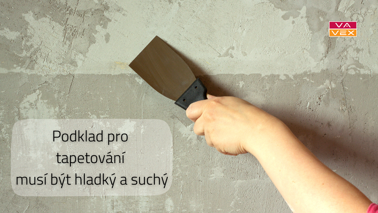 Úprava povrchu pro tapetování vinylovými tapetami