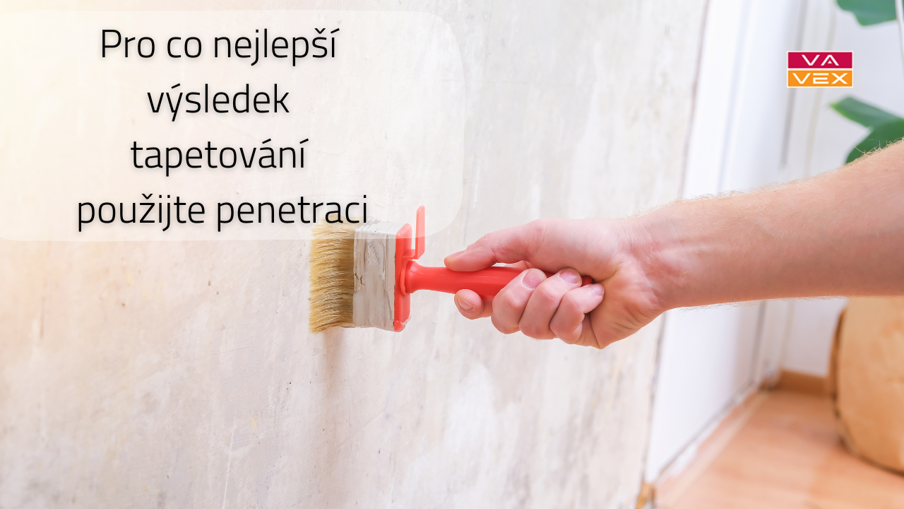 Penetrace zdi před instalací papírových tapet