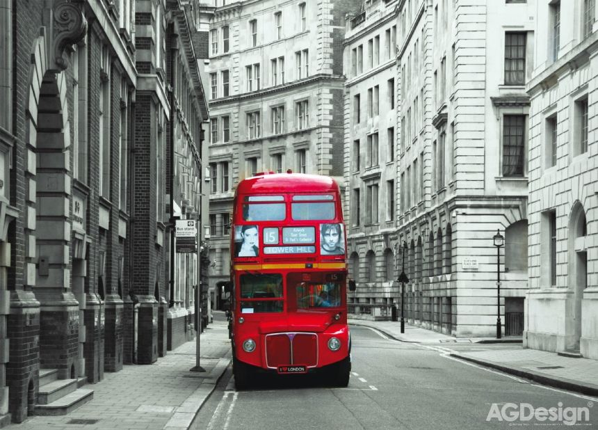 Fototapeta na zeď FTN M 2614, Londýnský autobus, 155 x 110 cm, AG Design