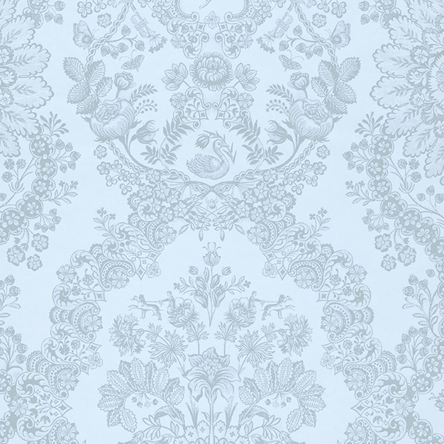 Modrá vliesová tapeta s ornamenty 375045, Pip Studio 4, Eijffinger