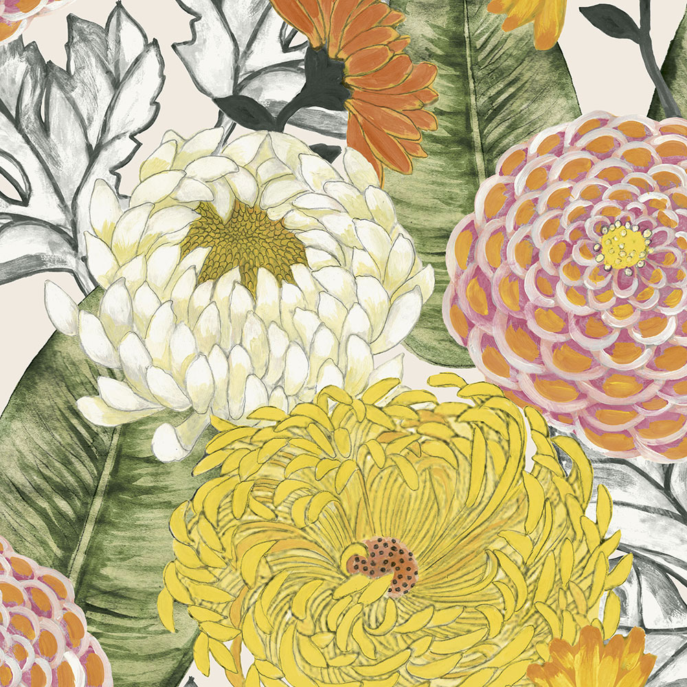 Vliesová tapeta s velkými květy BR24030, Breeze, Decoprint