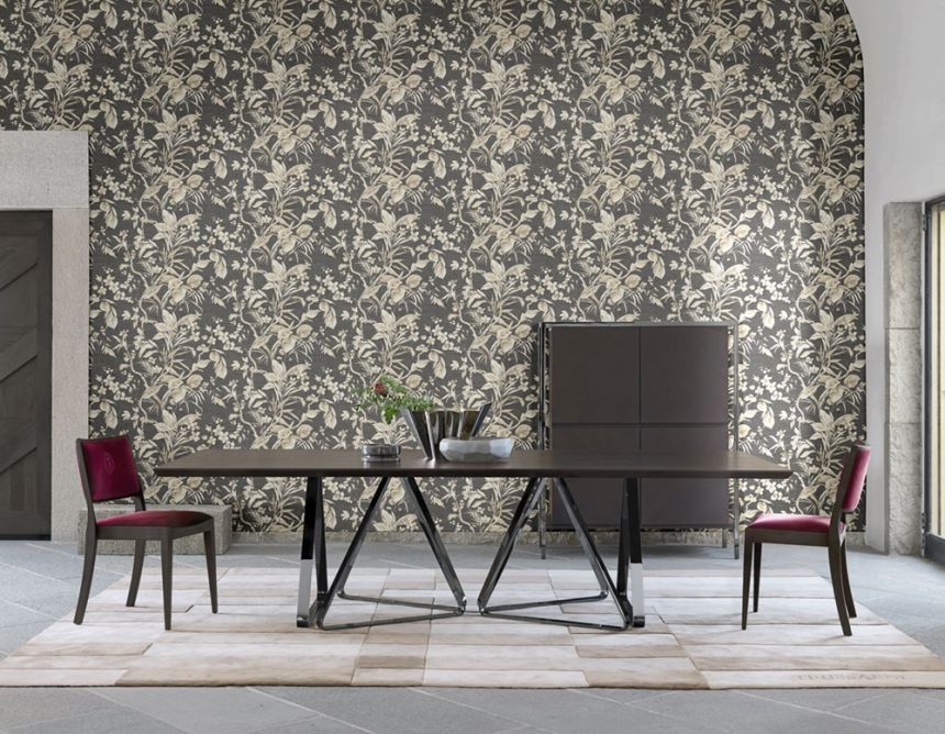 Květiny, orchideje, listy - Luxusní vliesové tapety s vinylovým povrchem Z21842, Trussardi 5, Zambaiti Parati