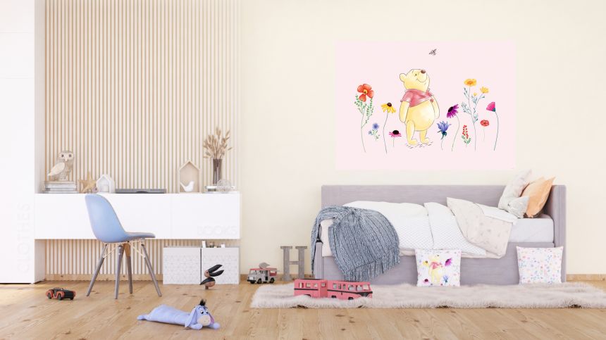 Dětská vliesová obrazová tapeta FTDN M 5266, Disney, Medvídek Pů, 155 x 110 cm, AG Design