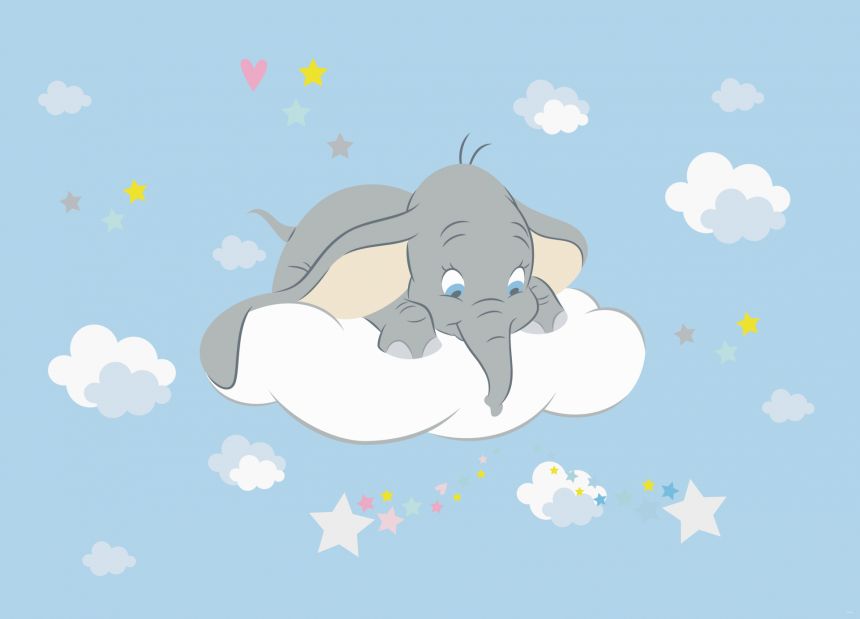 Dětská vliesová fototapeta na zeď - FTDN M 5269, Disney, Dumbo, 155 x 110 cm, AG Design