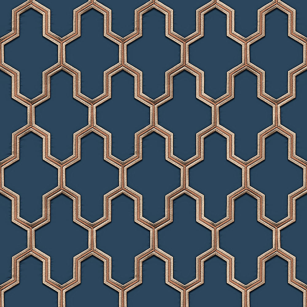 Luxusní vliesová geometrická tapeta WF121027, Wall Fabric, ID Design