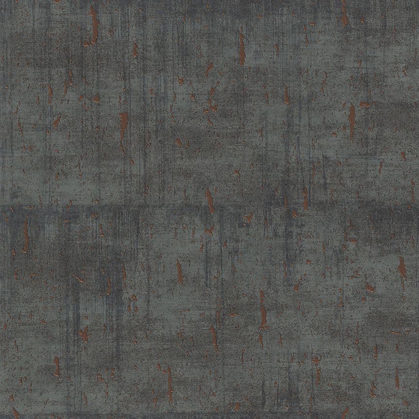 Vliesová černo-bronzová tapeta, imitace betonových bloků 33239, Natural Opulence, Marburg 