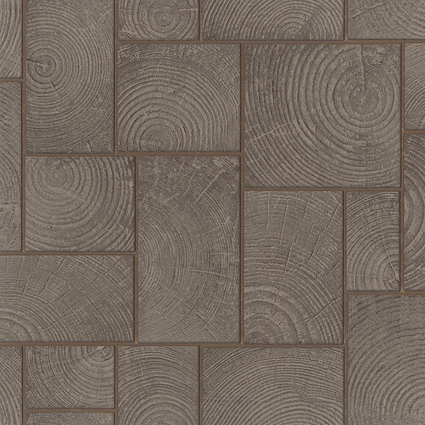 Hnědá vliesová tapeta na zeď, imitace dřeva, dřevěného obkladu 33251, Natural Opulence, Marburg 