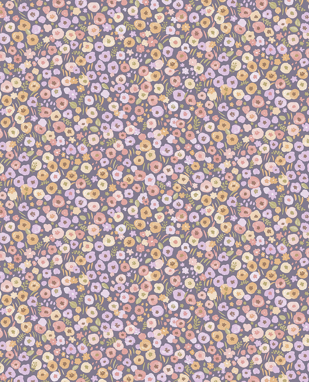 Fialová květinová vliesová tapeta na zeď, 323063, Explore, Eijffinger