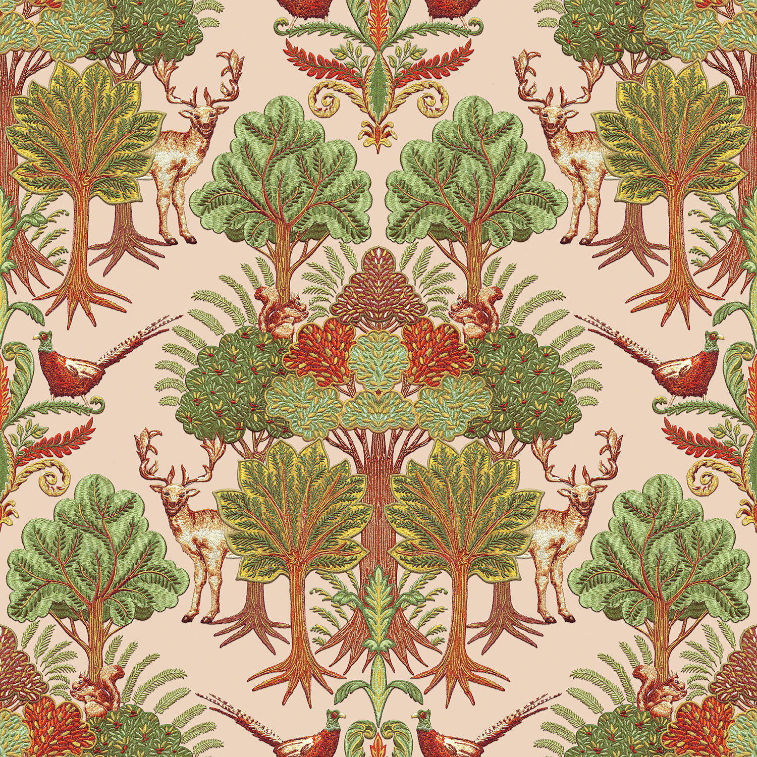 Luxusní vliesová tapeta na zeď, stromy, zvířata, TP422303, Tapestry, Design ID