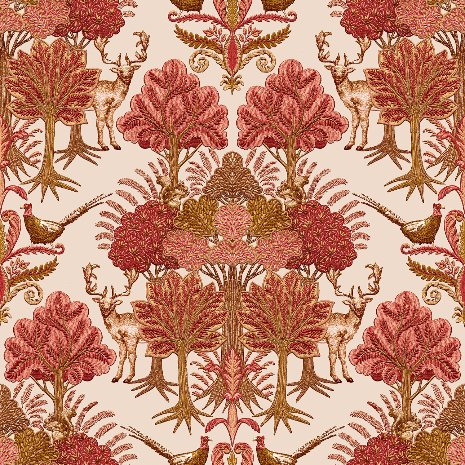 Luxusní vliesová tapeta na zeď, stromy, zvířata, TP422304, Tapestry, Design ID