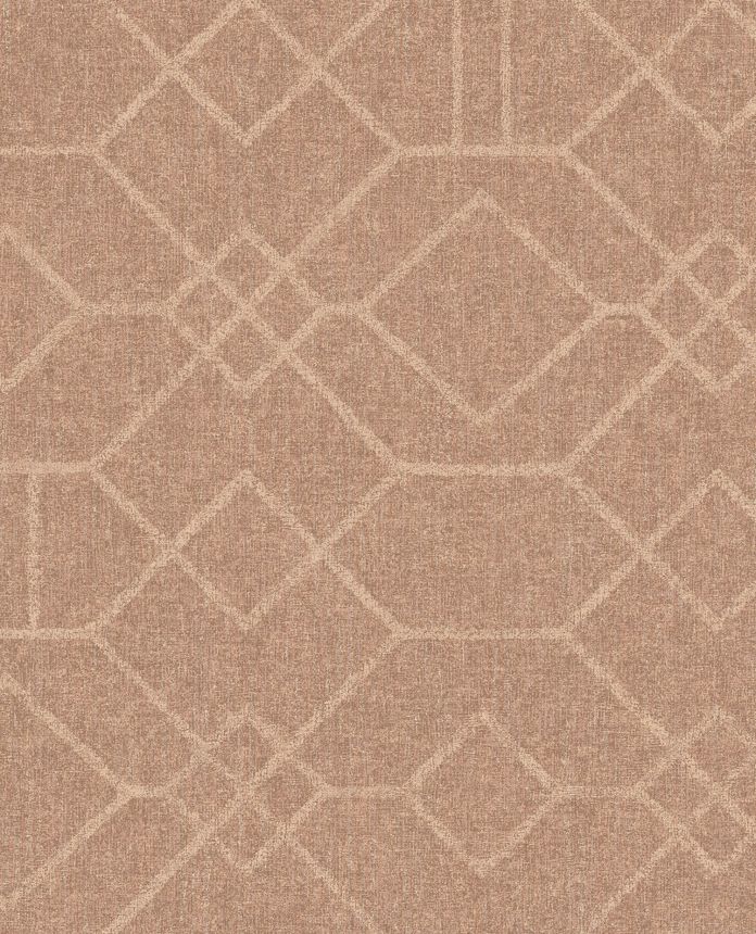 Starorůžová geometrická vliesová tapeta na zeď, 324012, Embrace, Eijffinger