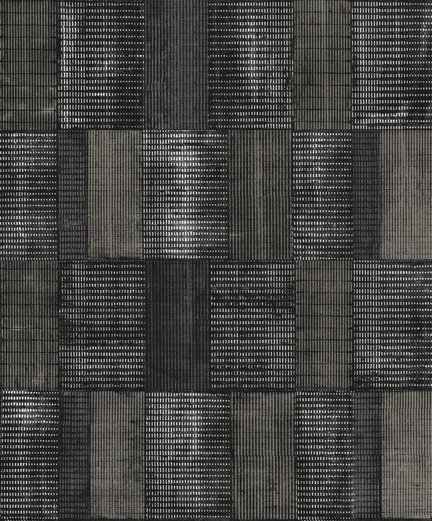 Geometrická vliesová tapeta na zeď, černá, SUM301, Summer, The Texture Book, Khroma by Masureel