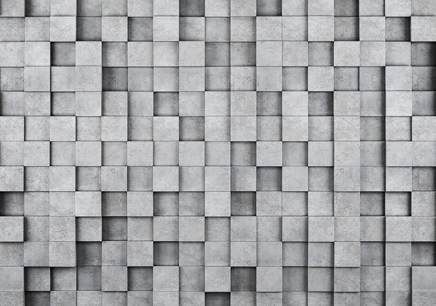 Vliesová obrazová tapeta 368 x 280 cm, Betonové kostky 22110, Photomurals, Vavex