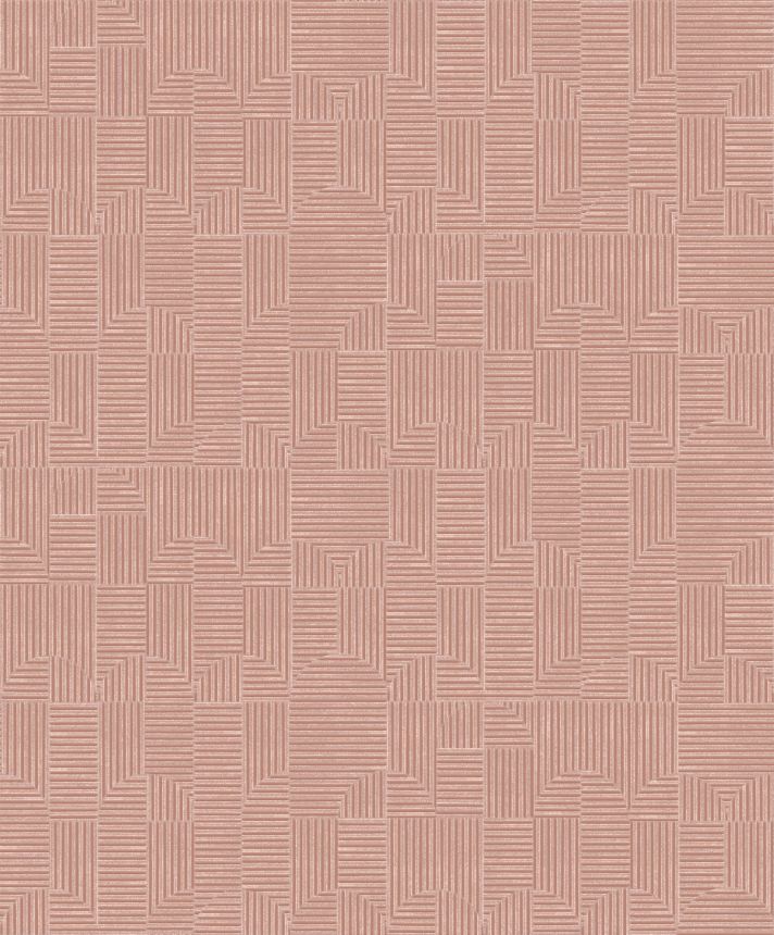 Geometrická vliesová tapeta na zeď, růžová, ILA403, Aquila, The Texture Book, Khroma by Masureel