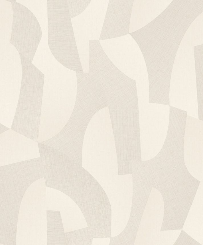 Béžová geometrická vliesová tapeta na zeď, AL26270, Allure, Decoprint