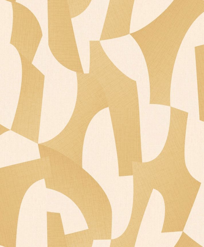 Okrová geometrická vliesová tapeta na zeď, AL26271, Allure, Decoprint