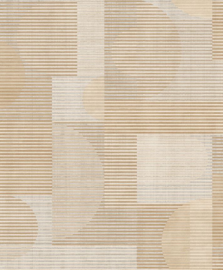 Béžová geometrická vliesová tapeta na zeď, AL26281, Allure, Decoprint