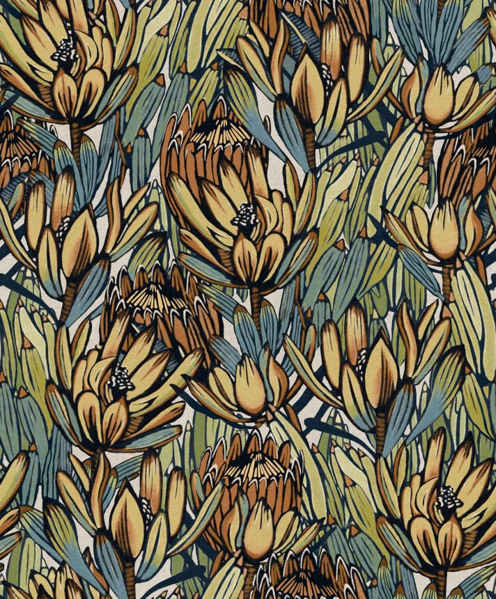 Květinová vliesová tapeta na zeď, BA26031,  Brazil,  Decoprint