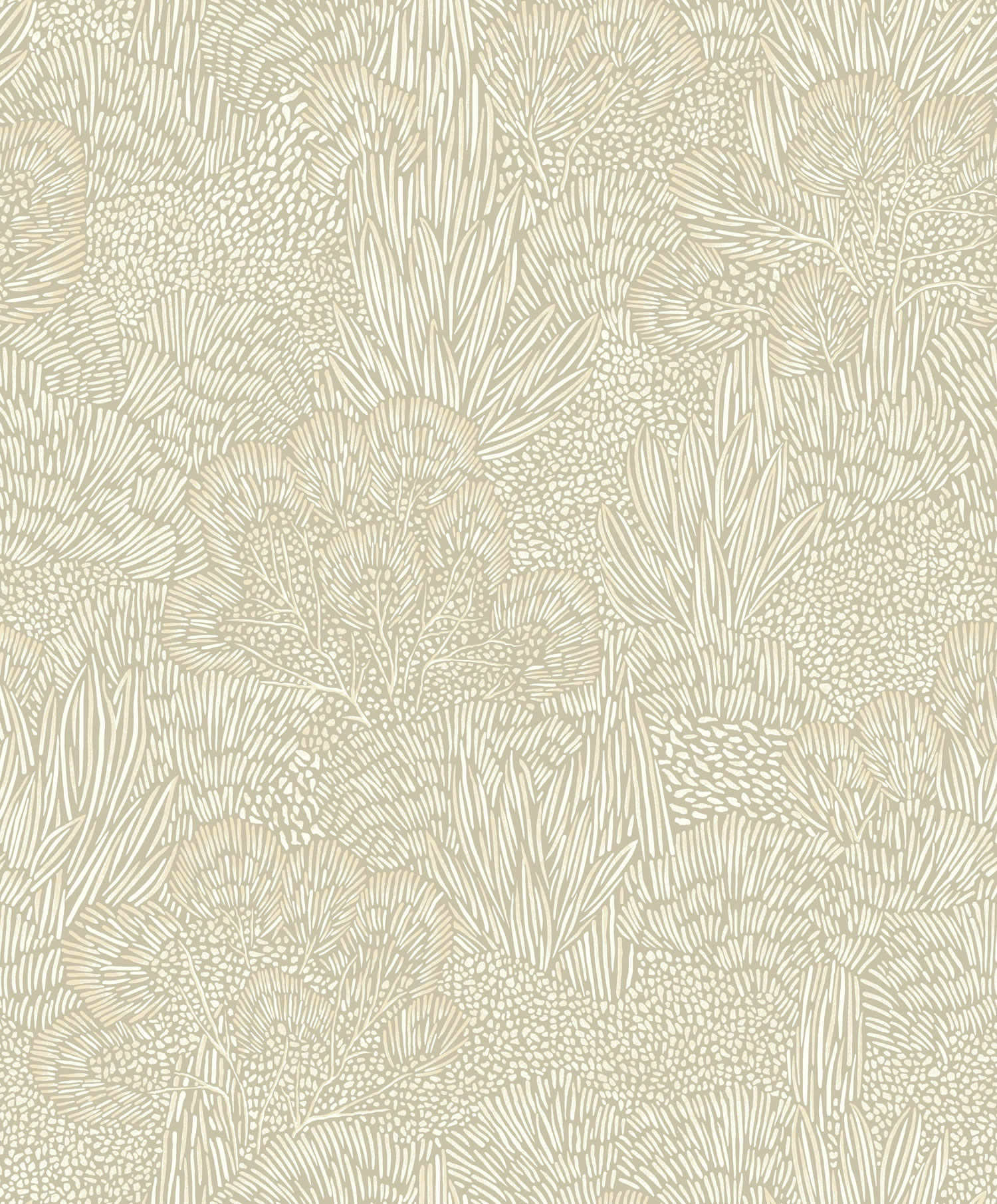 Šedo-béžová vliesová tapeta na zeď, krajina, stromy, BA26060,  Brazil,  Decoprint