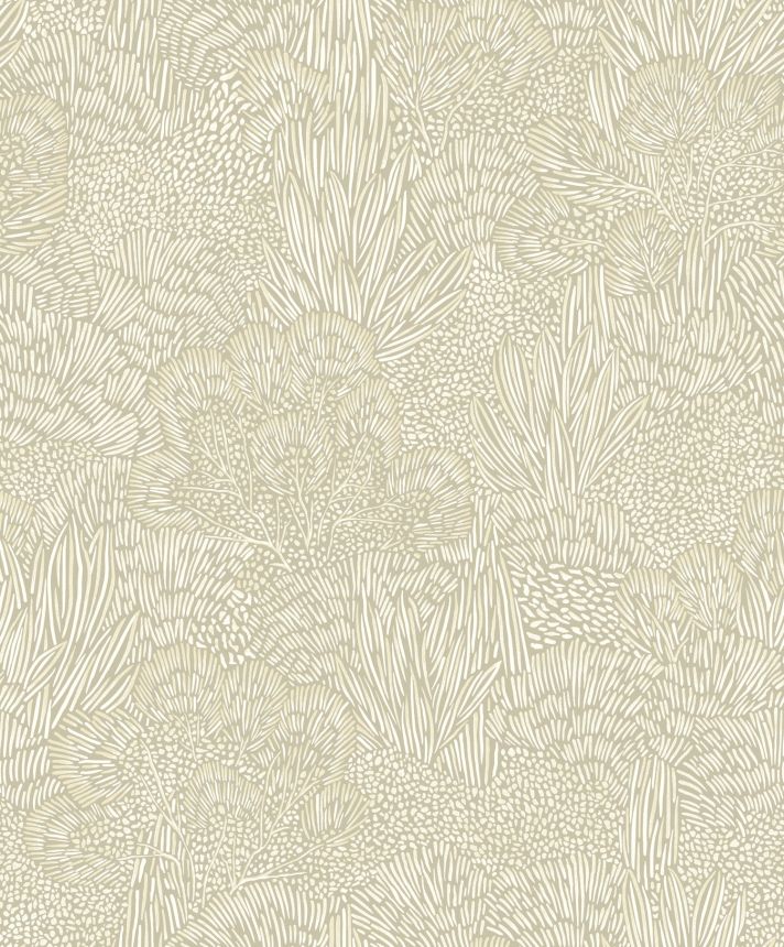 Šedo-béžová vliesová tapeta na zeď, krajina, stromy, BA26060,  Brazil,  Decoprint