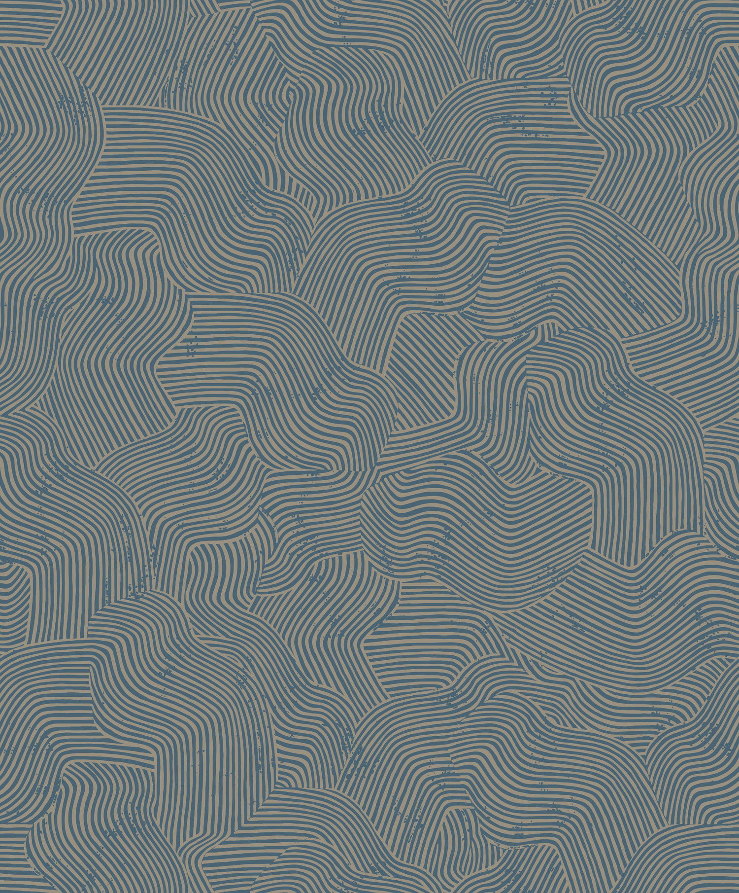 Modro-zlatá geometrická vliesová tapeta na zeď, BA26092,  Brazil,  Decoprint