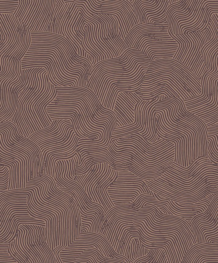 Vínová geometrická vliesová tapeta na zeď, BA26093,  Brazil,  Decoprint