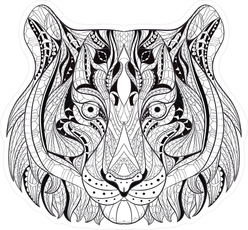Předklížená vliesová tapeta na zeď, dekorace Tygr, PLC054, Platinum Shapes, Decoprint