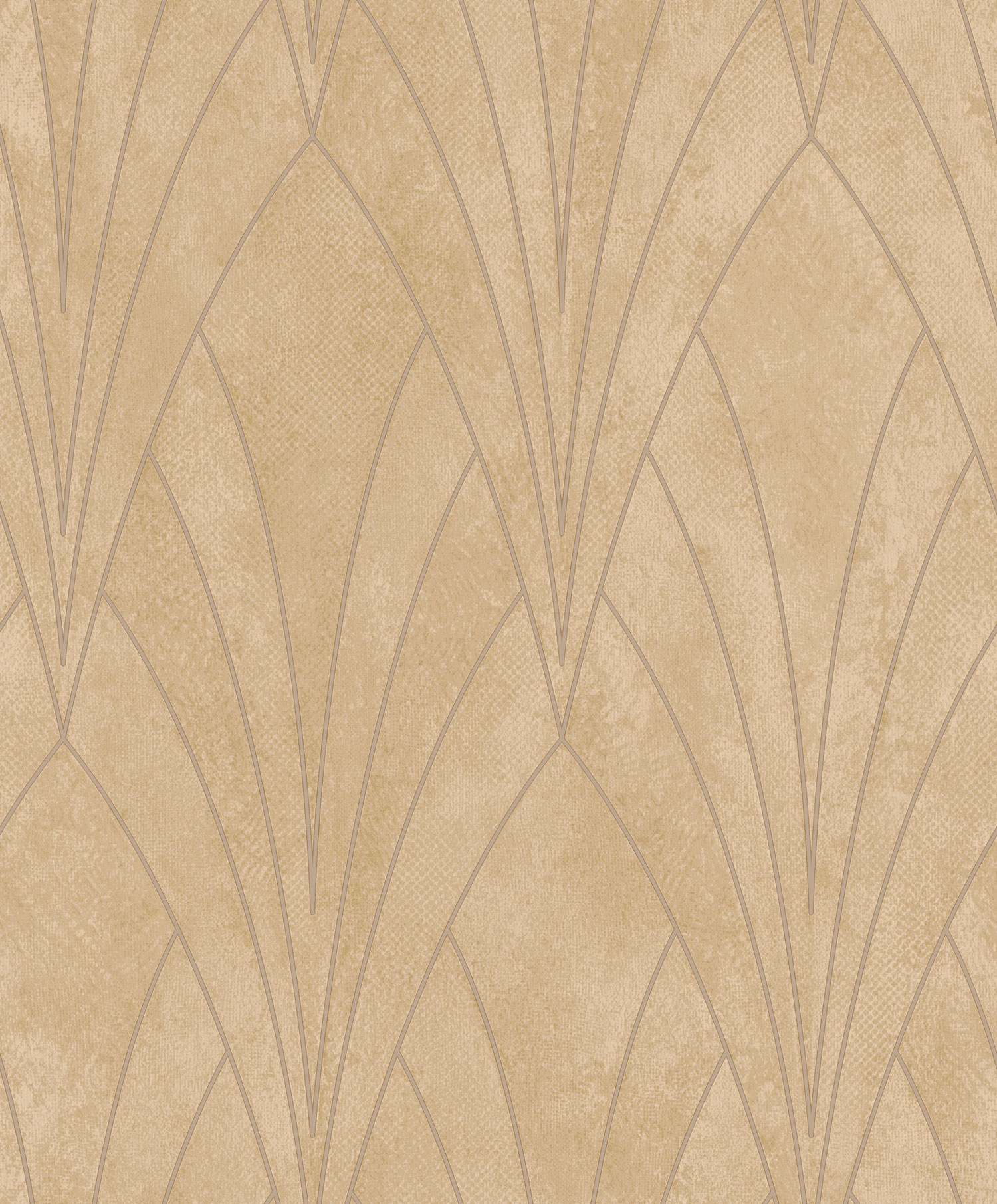 Okrová geometrická tapeta na zeď, Art Deco, L85602, Elegance  Ugepa