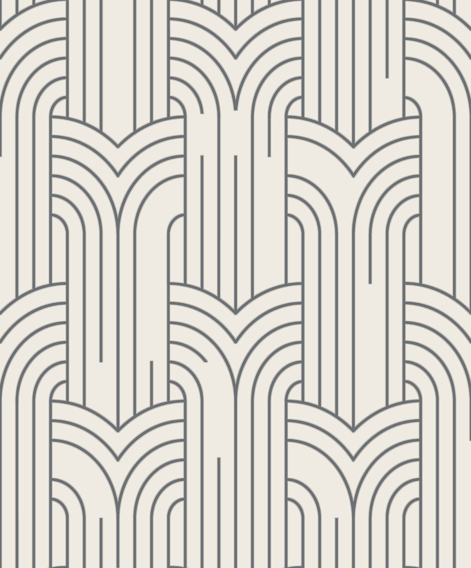 Bílo-stříbrná geometrická tapeta na zeď, Art Deco, M42129, Elegance, Ugepa