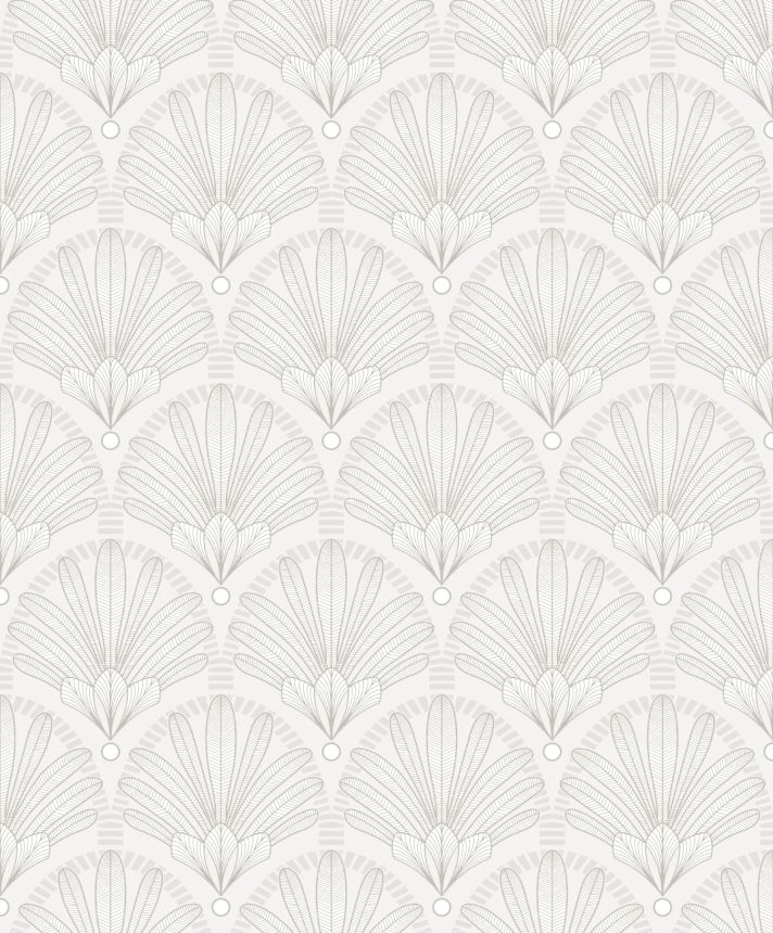 Bílo-stříbrná vliesová tapeta Art Deco, M53300, Elegance, Ugepa