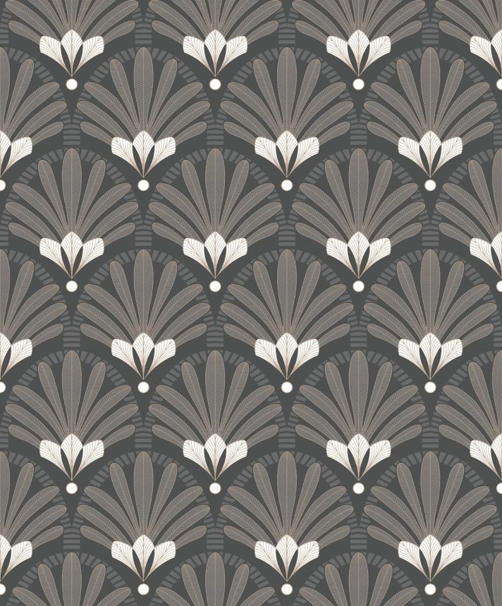 Černá vliesová tapeta na zeď styl Art Deco, M53309, Elegance, Ugepa
