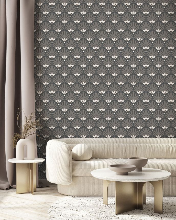 Černá vliesová tapeta na zeď styl Art Deco, M53309, Elegance, Ugepa