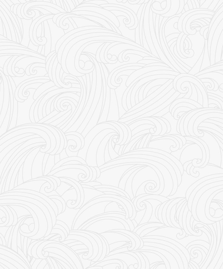 Bílá vliesová tapeta na zeď, mořské vlny, M62900, Elegance, Ugepa
