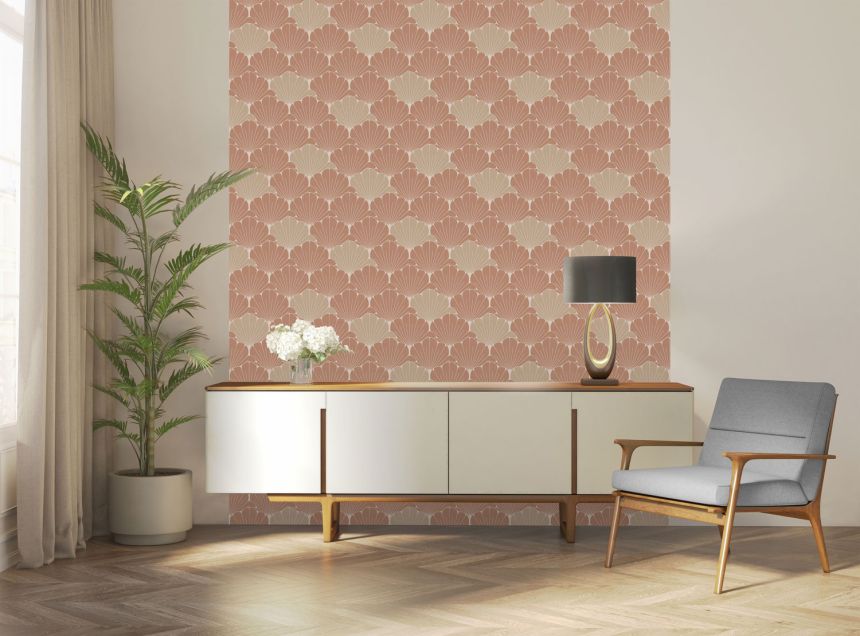 Hnědo-zlatá květinová vliesová tapeta na zeď, M64005, Elegance, Ugepa