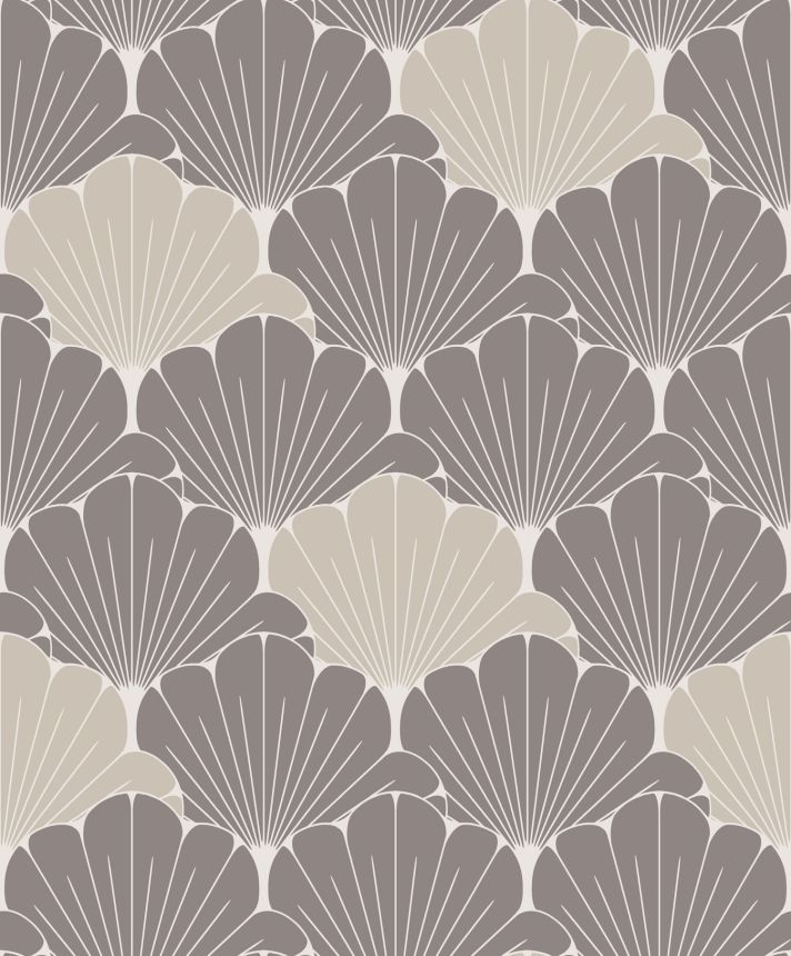 Hnědo-zlatá květinová vliesová tapeta na zeď, M64019, Elegance, Ugepa