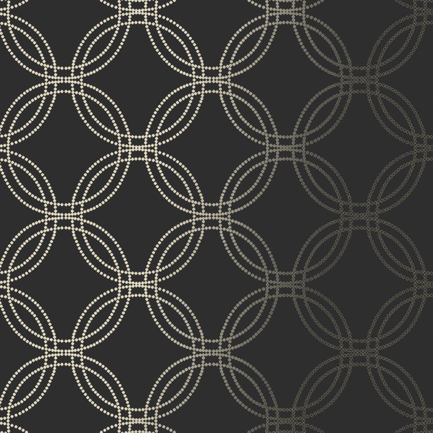 Černo-zlatá geometrická vliesová tapeta na zeď, 120141, Vavex 2025