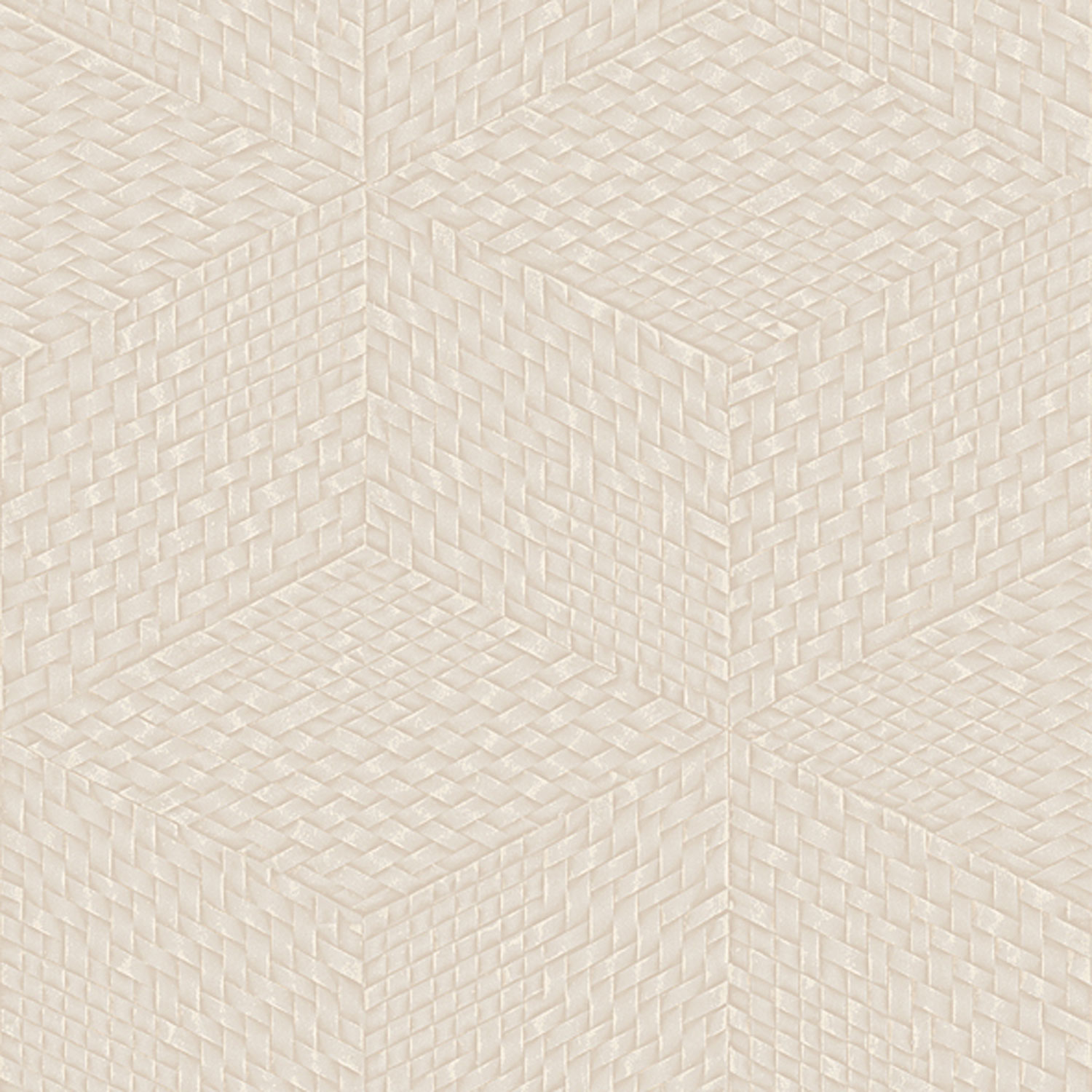 Béžová 3D geometrická vliesová tapeta na zeď, TP422953, Exclusive Threads, Design ID