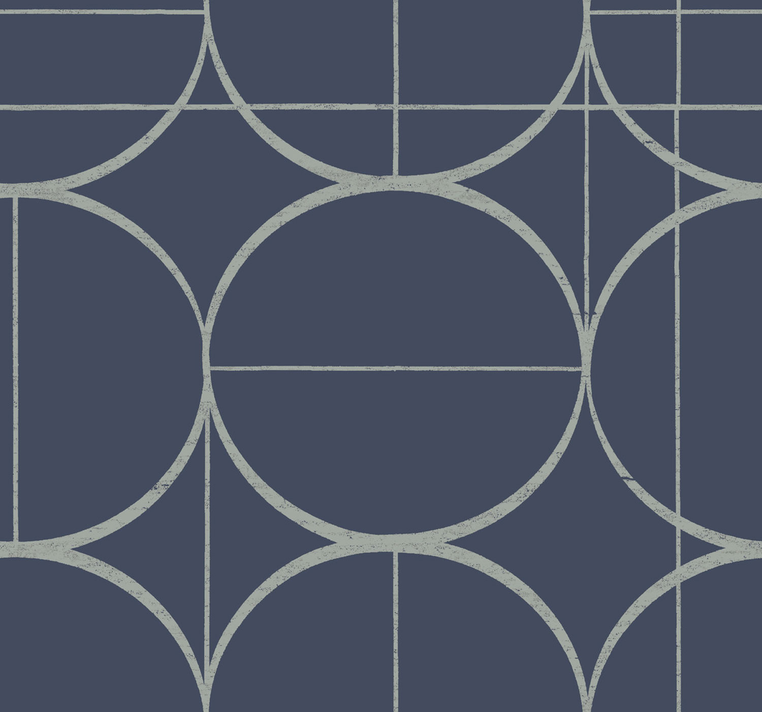 Modro-stříbrná geometrická vliesová tapeta na zeď, MD7204, Modern Metals, York
