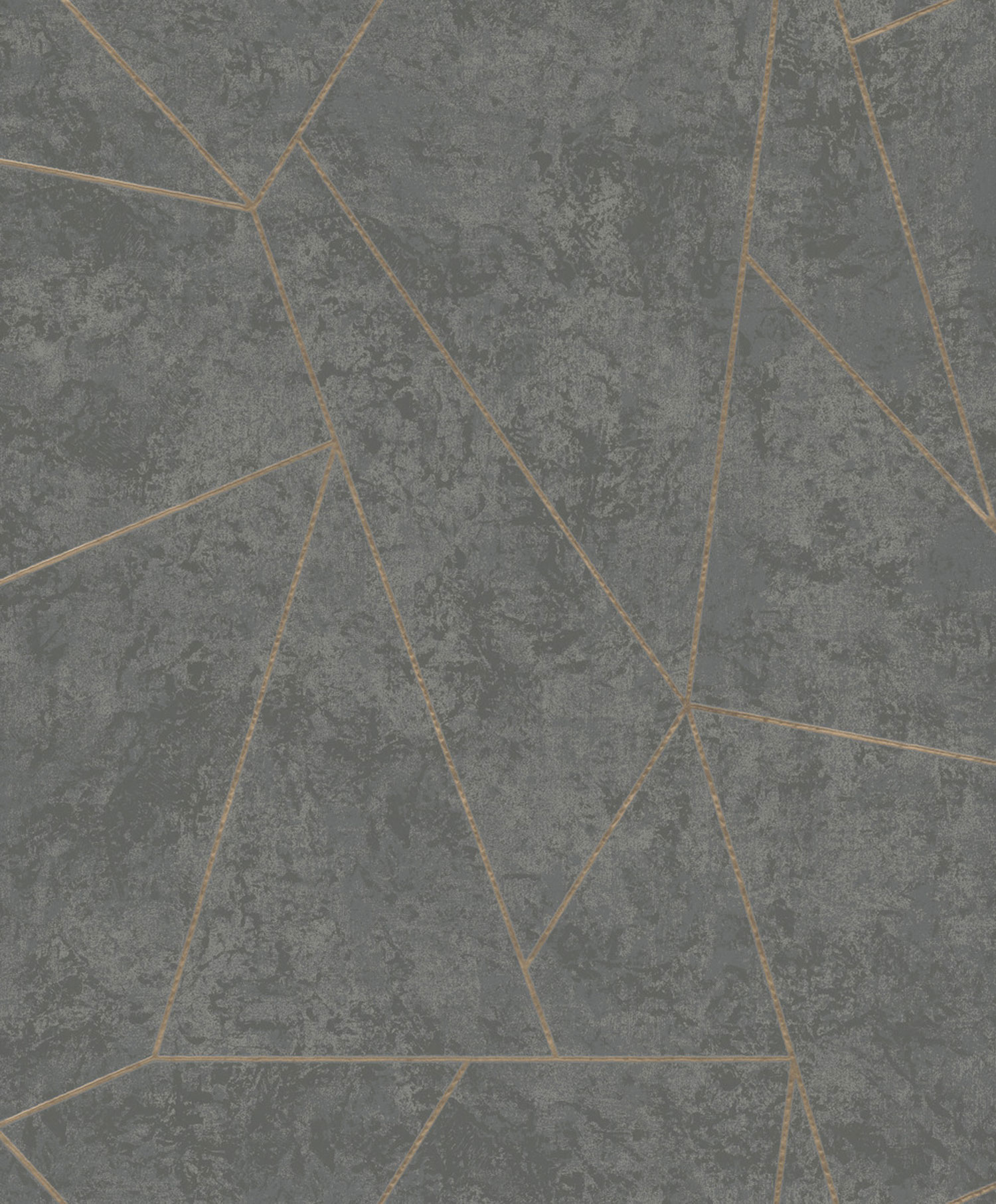 Šedo-zlatá geometrická vliesová tapeta na zeď, NW3502, Modern Metals, York