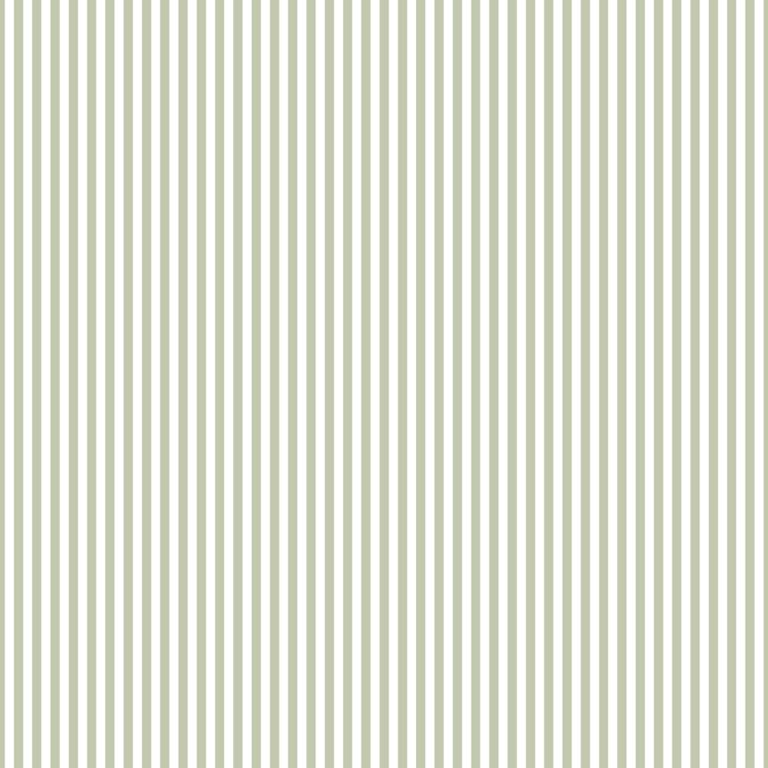 Zeleno-bílá vliesová tapeta na zeď, proužky, pruhy, 14865, Happy, Parato