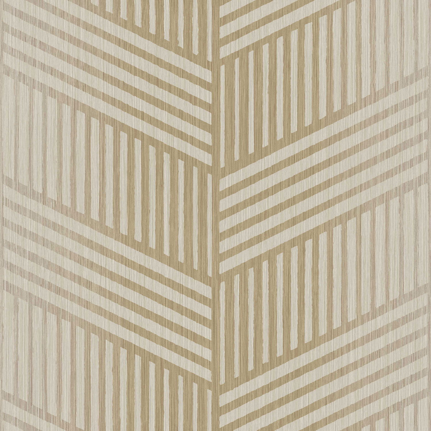 Zlato-béžová vliesová tapeta na zeď, geometrický vzor, 24482, Textum, Cristiana Masi by Parato
