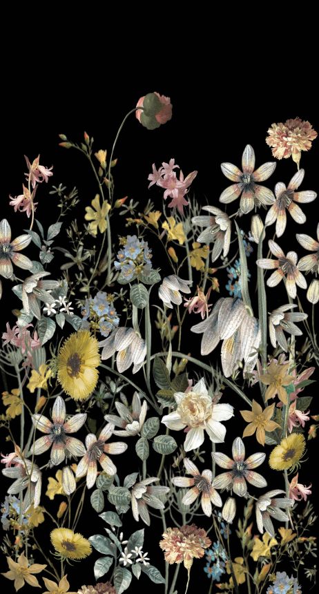 Vliesová fototapeta na zeď, květiny, 159216, Vintage Flowers, Esta Home
