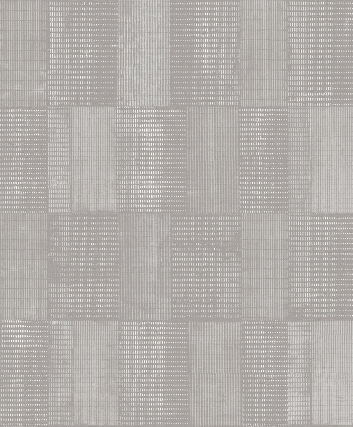 Geometrická vliesová tapeta na zeď, šedá, SUM302, Summer, The Texture Book, Khroma by Masureel