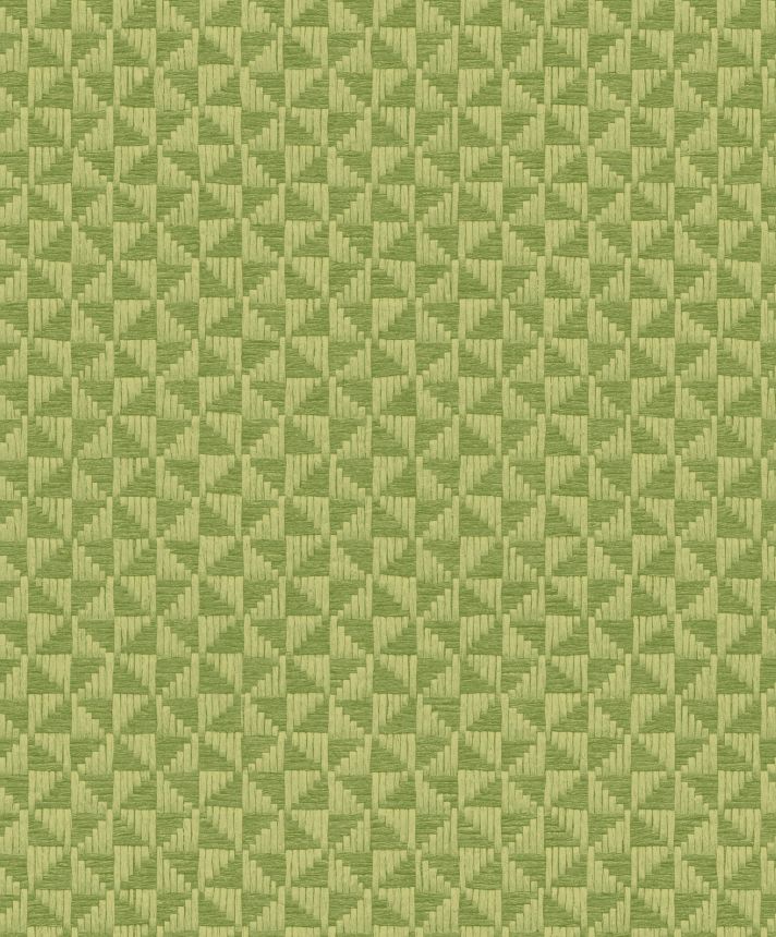 Zelená geometrická vliesová tapeta na zeď, ZEN304, Zen, Zoom by Masureel