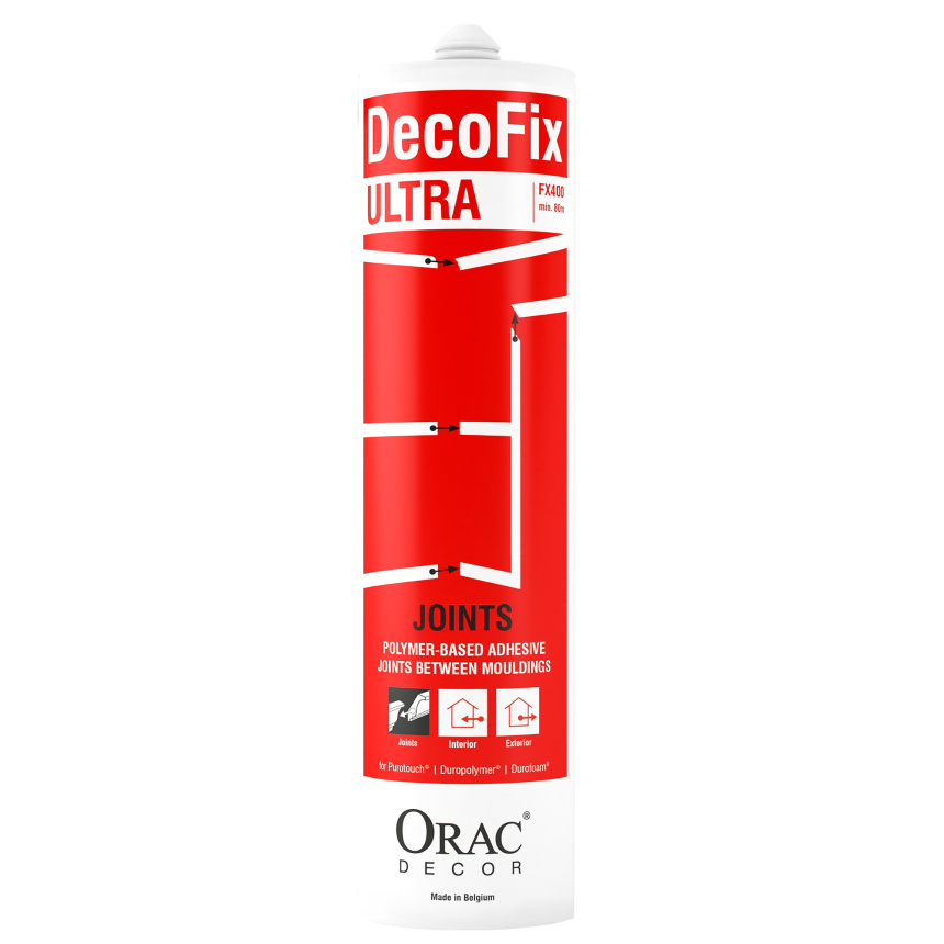 Lepidlo na spoje lišt, Decofix Ultra FX400 270ml Orac