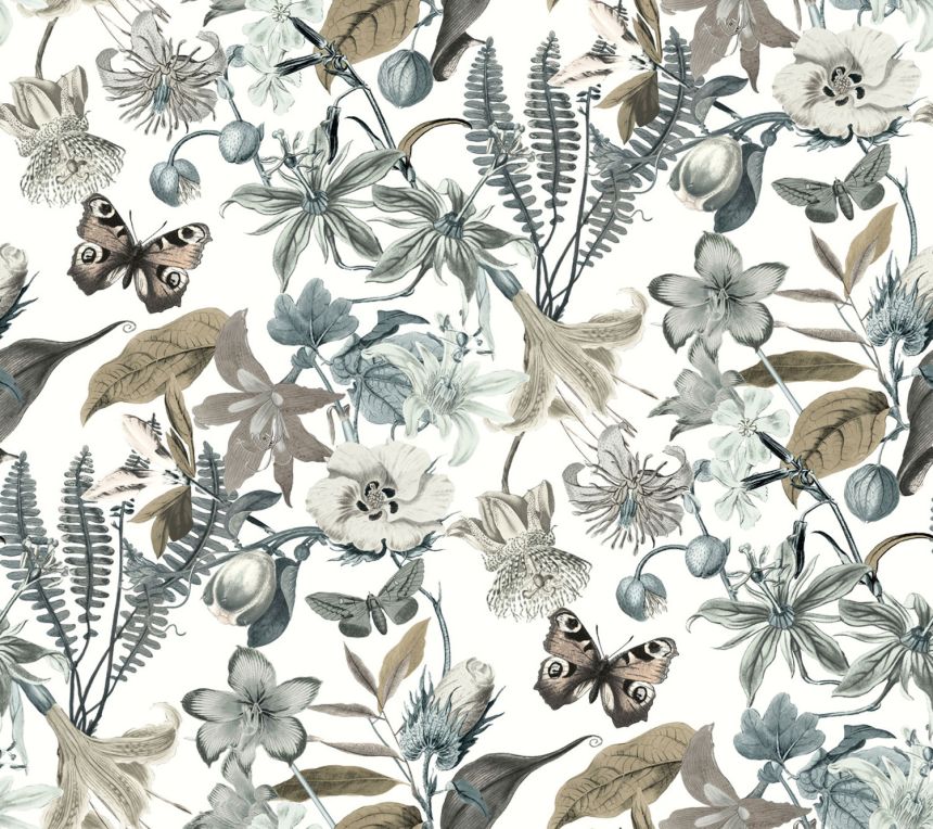 Vliesová tapeta s květinami a motýly, BL1722, Blooms Second Edition Resource Library, York