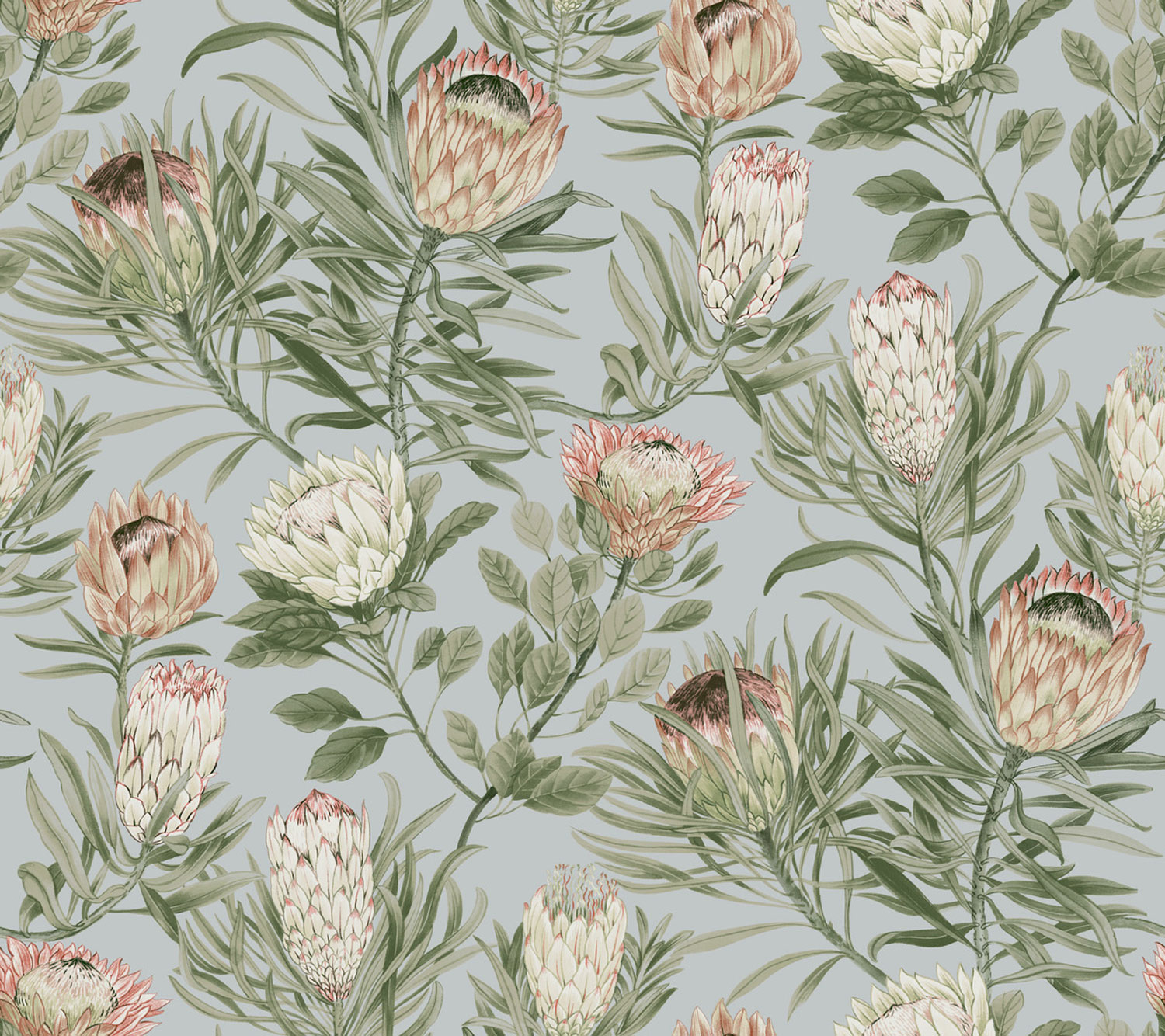 Modrá vliesová květinová tapeta na zeď, BL1755, Blooms Second Edition Resource Library, York