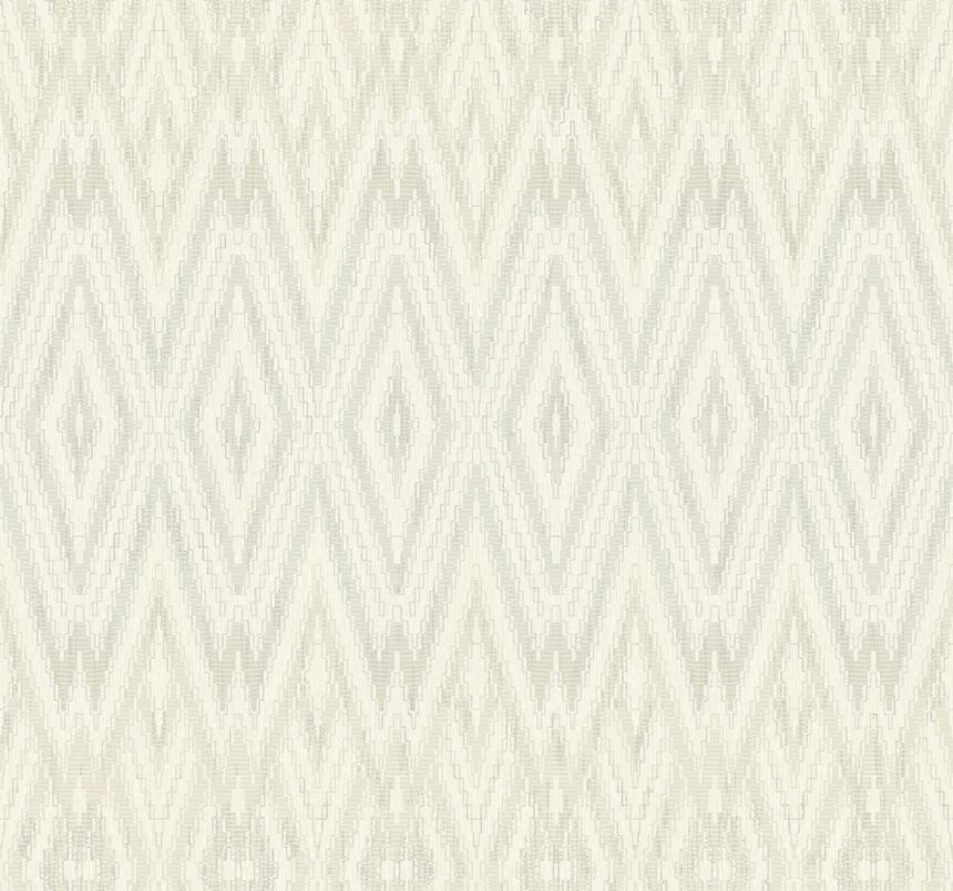 Šedo-béžová geometrická vliesová tapeta na zeď, EV3913, Candice Olson Casual Elegance, York